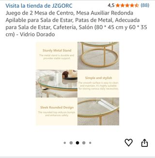 Tavoli Centrali Rotondi JZGORC in Cristallo e Metallo