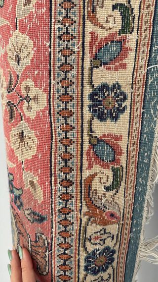 Alfombra de lana alta calidad, tejido grueso