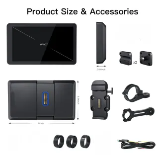 Carabc DM601C 6 Motorcycle CarPlay