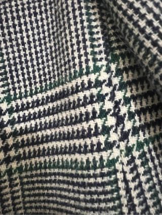 Abrigo cuadros gris y verde Lola Casademunt