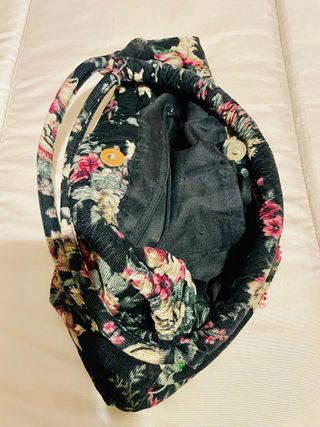 Bolso de tela con estampado floral