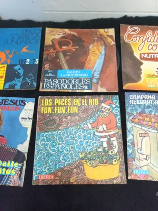 Lote 6 Vinilos Infantiles y Festivos