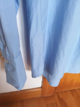Camisa Stradivarius azul mujer Talla S
