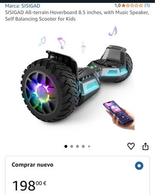 Hoverboard SISIGAD 8.5 Patin electrico