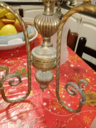 Lampadario in bronzo