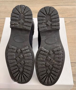 Stivaletti Chelsea camoscio blu navy 36