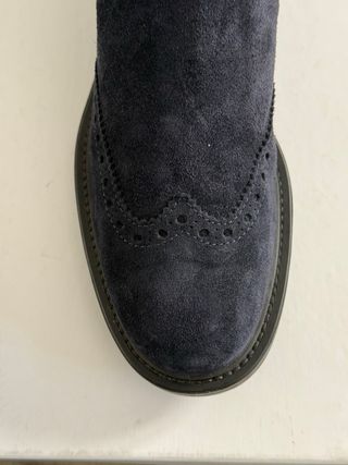 Stivaletti Chelsea camoscio blu navy 36