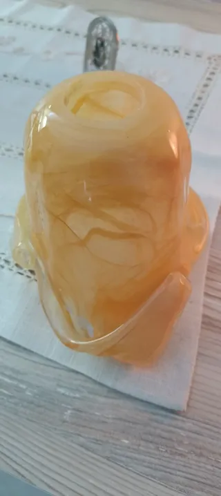 8 bocce in vetro altezza 13cm foro 3cm