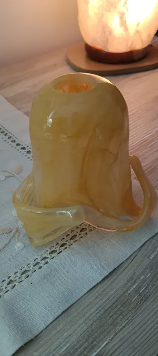 8 bocce in vetro altezza 13cm foro 3cm