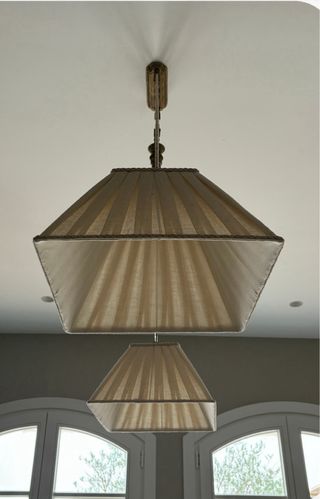 Lámpara de techo bronce regulable