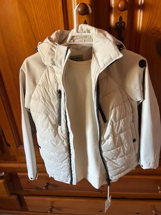 Conjunto invierno niño: jersey + abrigo + vaquero