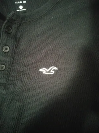 Sudadera Hollister Negra Manga Larga