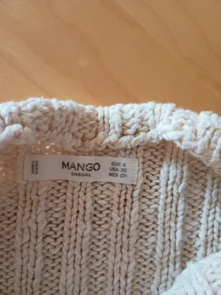 Jersey Mango Talla S Beige