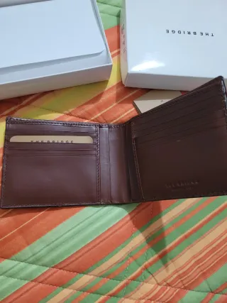 Portafoglio The Bridge Pelle Marrone Nuovo