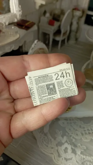 Set Aperitivo + Giornale Miniatura 1:12