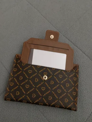 Cartera compacta Madley marrón