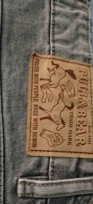 Pantalón vaquero gris Pull&Bear