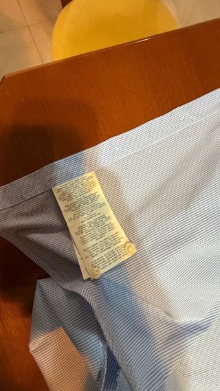 Camicia Fay Uomo Micro Quadri Azzurra