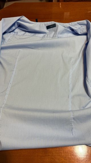 Camicia Fay Uomo Micro Quadri Azzurra