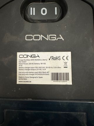 Aspiradora Cecotec Conga Rockstar 2000 Wet&Dry Lib