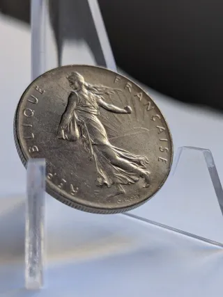 Lote 17 monedas francos franceses antiguos