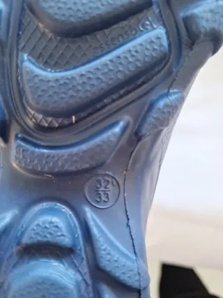 Botas de agua para niños con forro. Talla 32<33.