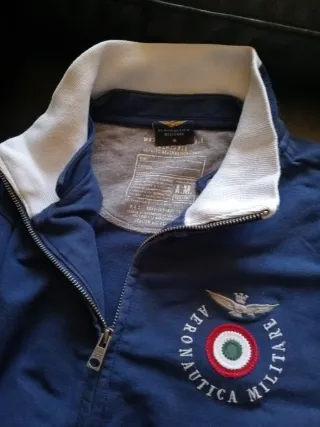 Sudadera Aeronautica Militare Hombre Azul