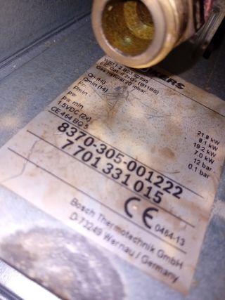 Calentador gas butano