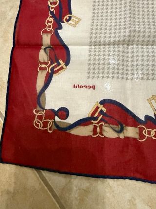 Fazzoletto Perofil Rosso e Beige