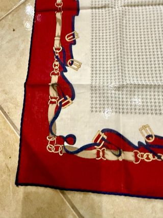 Fazzoletto Perofil Rosso e Beige