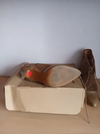 Botines Zara Marrón beige