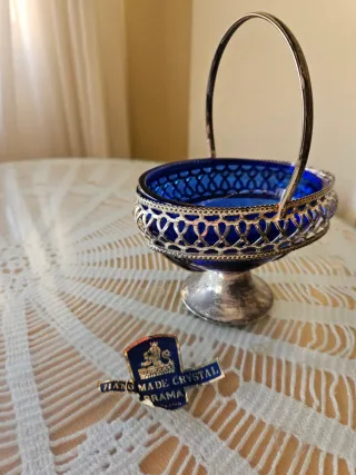 Azucarero de Cristal soplado hecho a mano