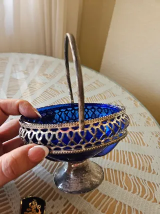 Azucarero de Cristal soplado hecho a mano