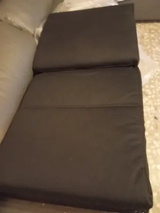 2 Colchonetas Hamaca/Mecedora (Negra y Beige)