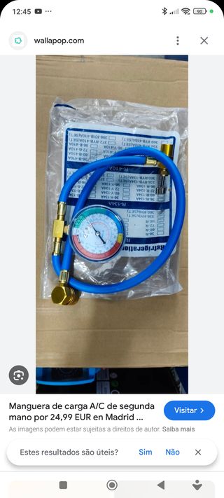 Mangueira Carga R134A Ar Condicionado