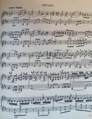 Antiguo método de violín de Alard.