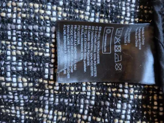 Abrigo H&M Tweed Multicolor