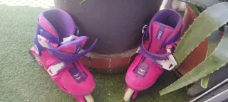 Patines en línea Oxelo rosas y morados