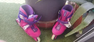 Patines en línea Oxelo rosas y morados