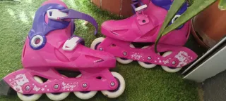 Patines en línea Oxelo rosas y morados
