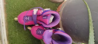 Patines en línea Oxelo rosas y morados