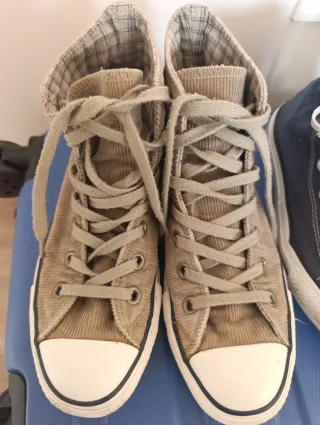 Converse Talla 38 Beige y Azul