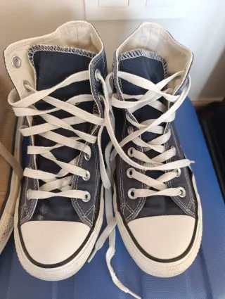 Converse Talla 38 Beige y Azul