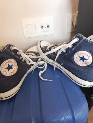 Converse Talla 38 Beige y Azul