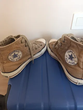 Converse Talla 38 Beige y Azul
