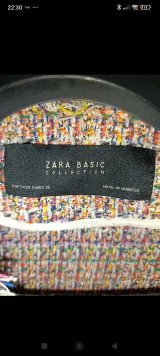 Chaqueta Zara Mujer Multicolor