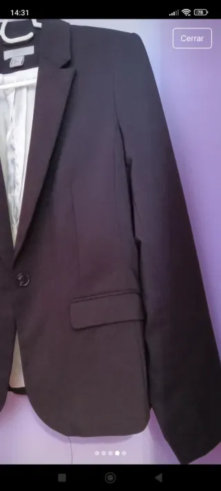 Americana H&M Negra Talla 44