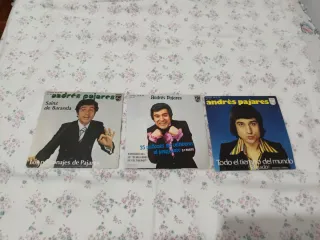 3 Vinilos Singles Andrés Pajares