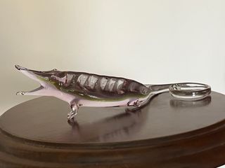 Statua coccodrillo vetro Murano anni '70