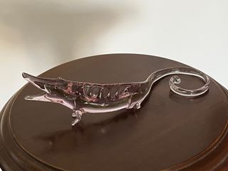 Statua coccodrillo vetro Murano anni '70